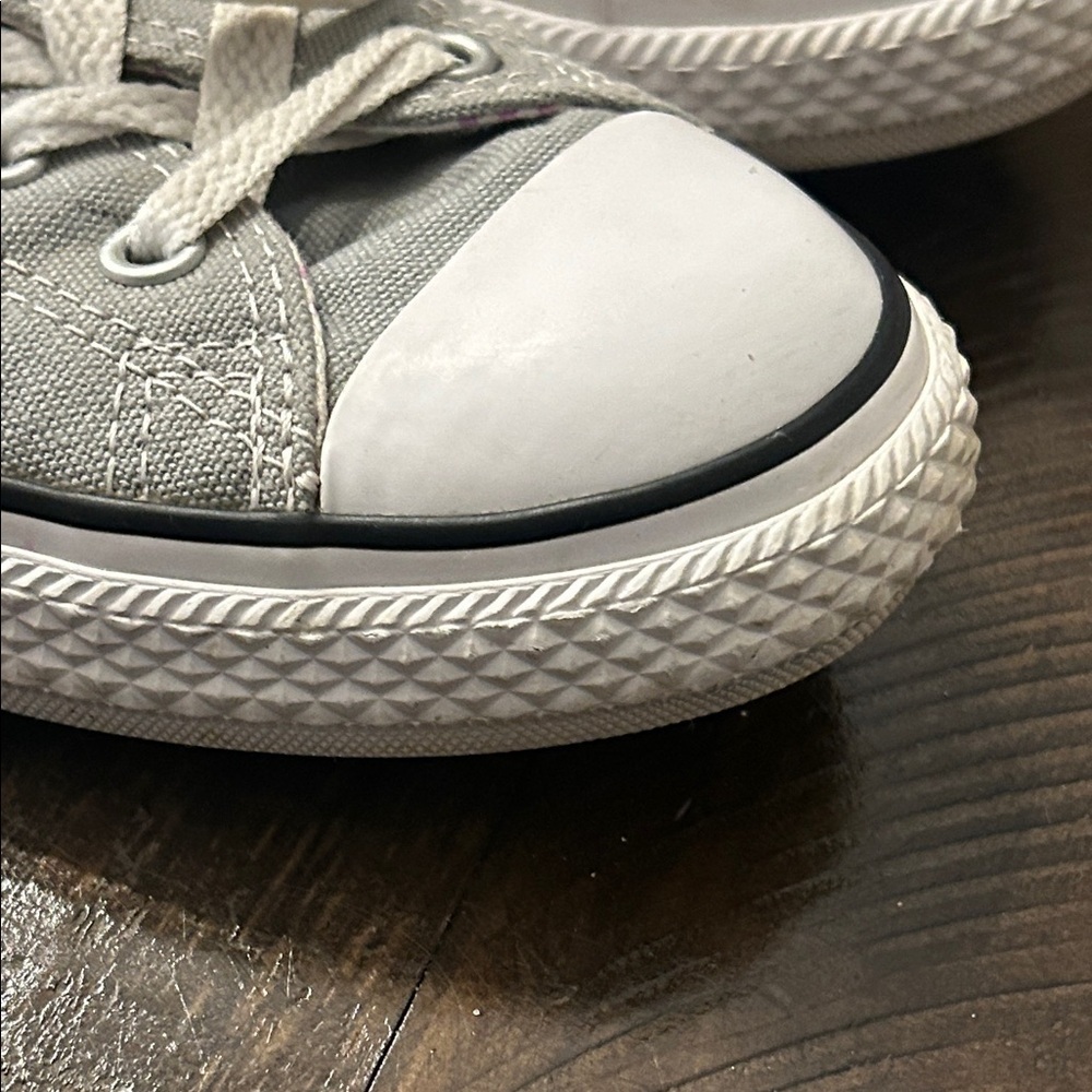 Converse ALL⭐️STAR Gray Canvas Sneakers Junior US size 5 - Picture 9 of 13